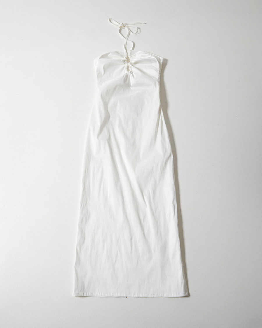 Milkwhite Halterneck Dress