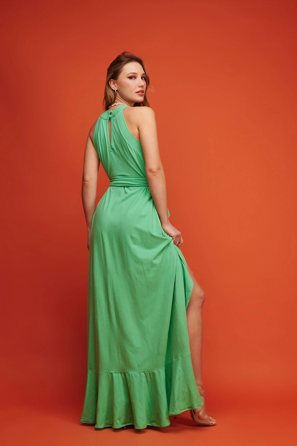 Hemithea Zelifos Green Dress
