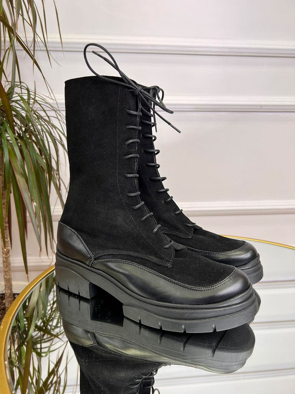Bacali Morticia Leather Boots