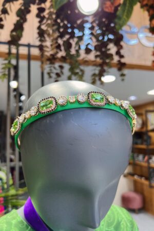 Babymilk Sandra Jeweled Headpiece Green