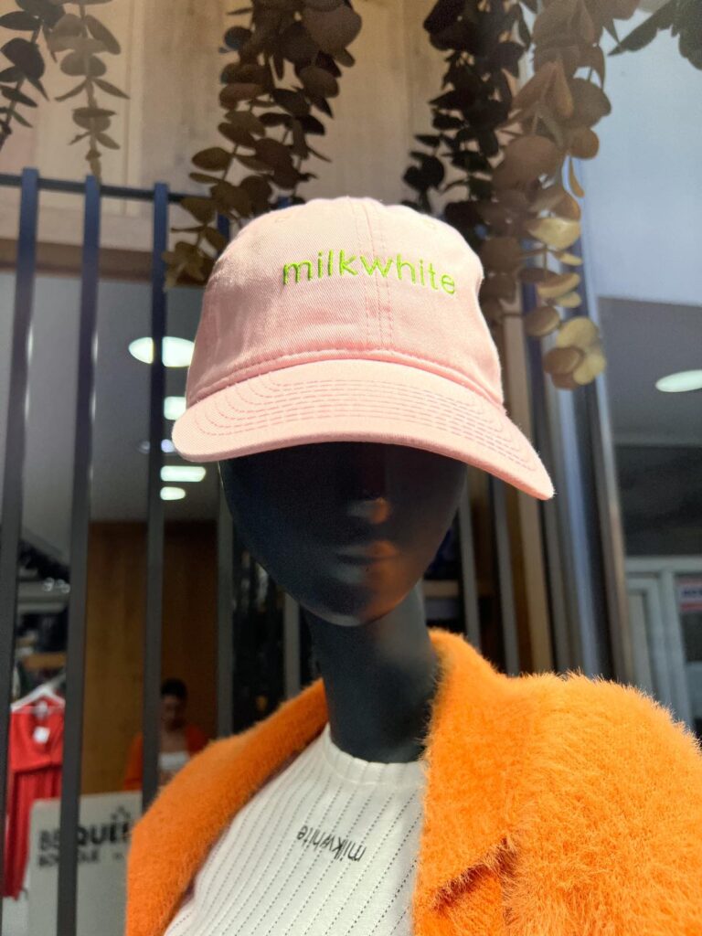 Milkwhite Logo Pink Cap