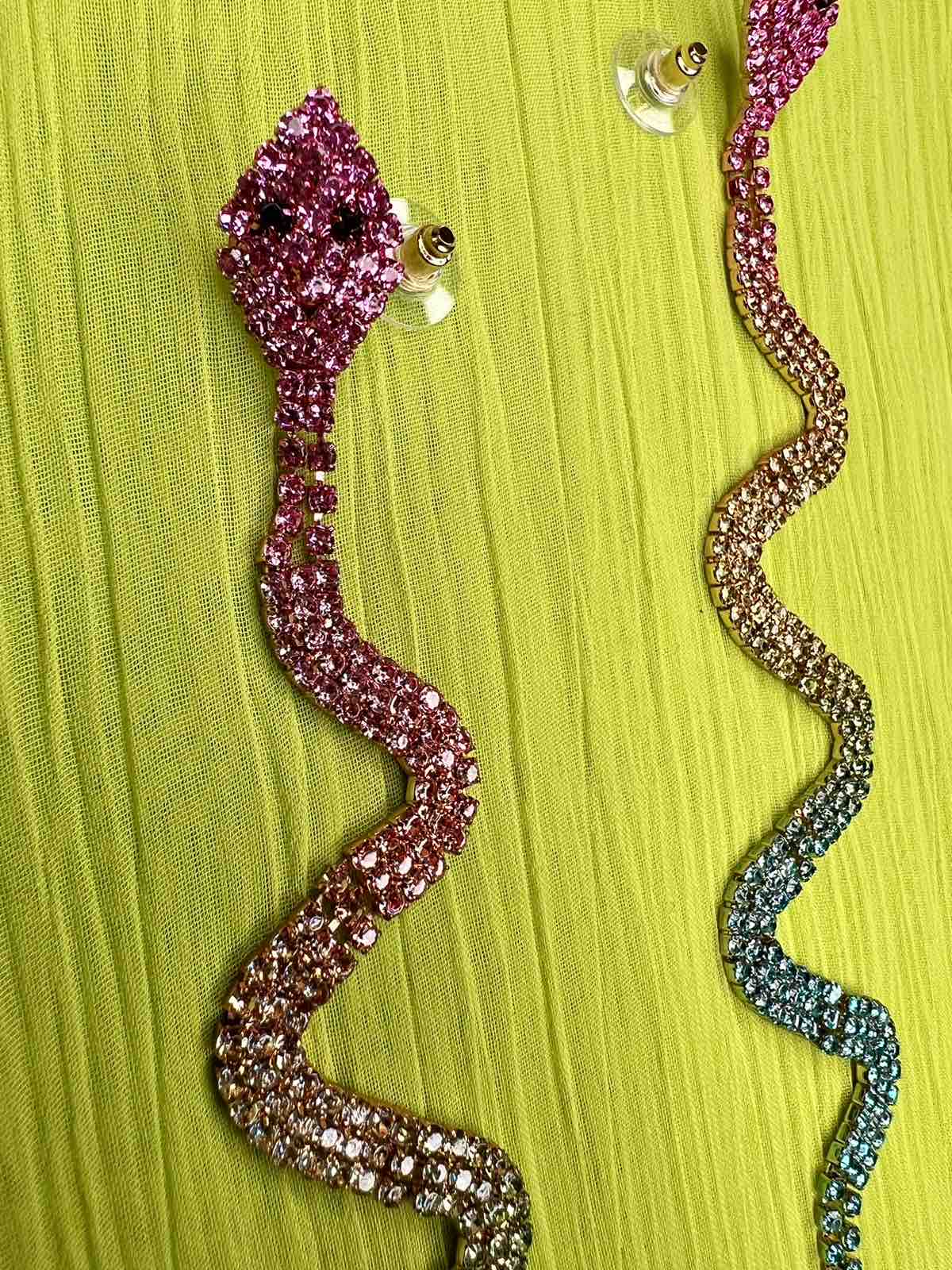 Babymilk Alondra Snake Earrings Dark
