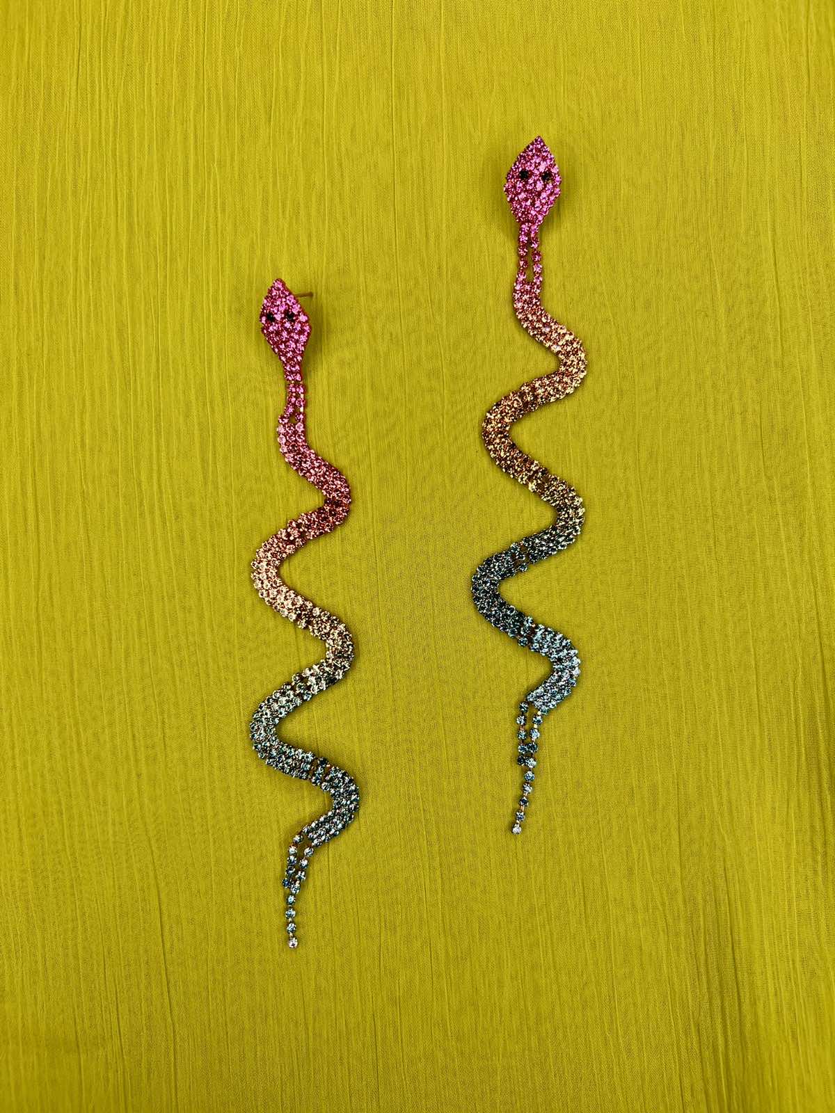 Babymilk Alondra Snake Earrings Dark