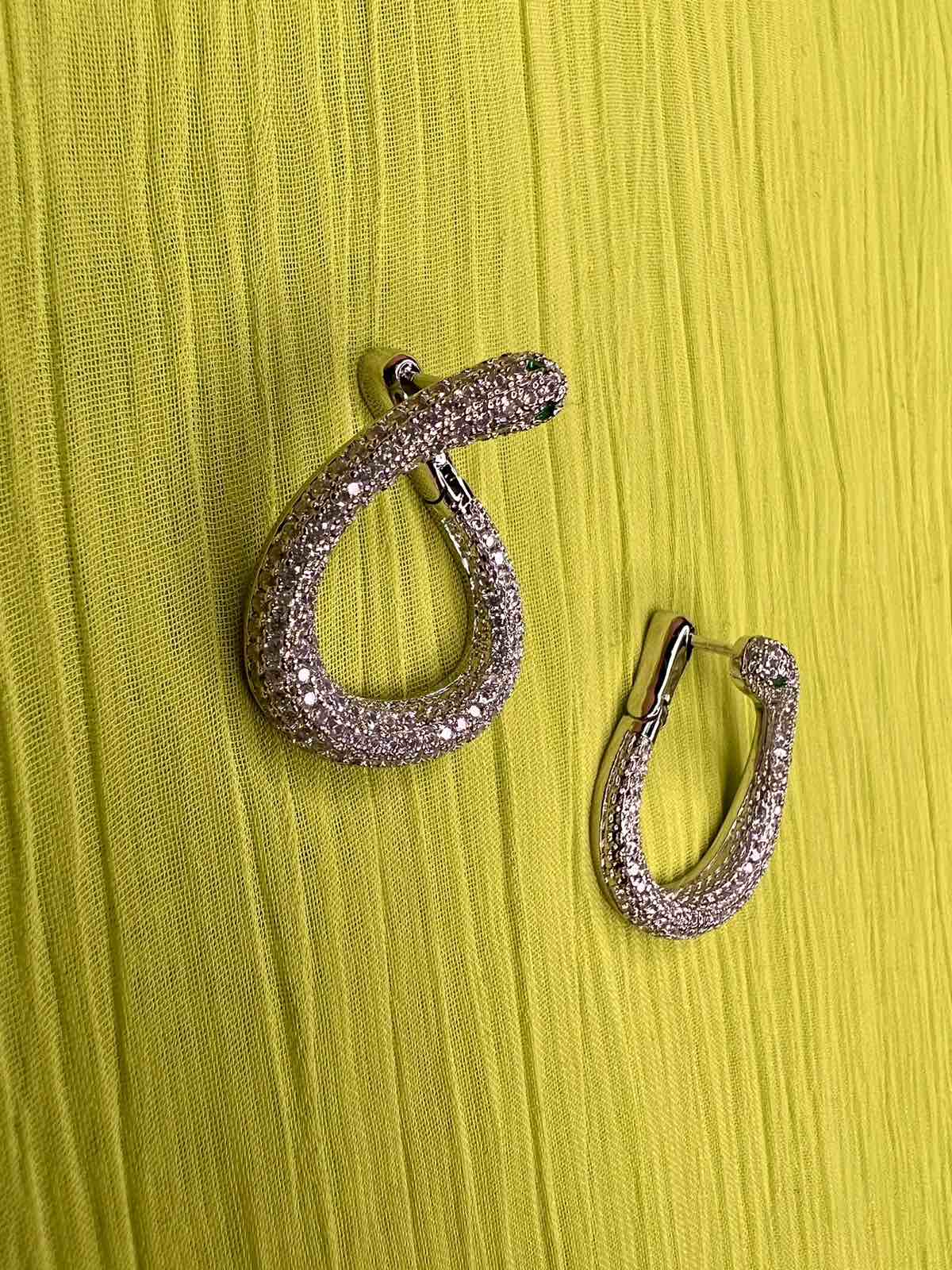 Babymilk Jolanda Snake Earrings Silver