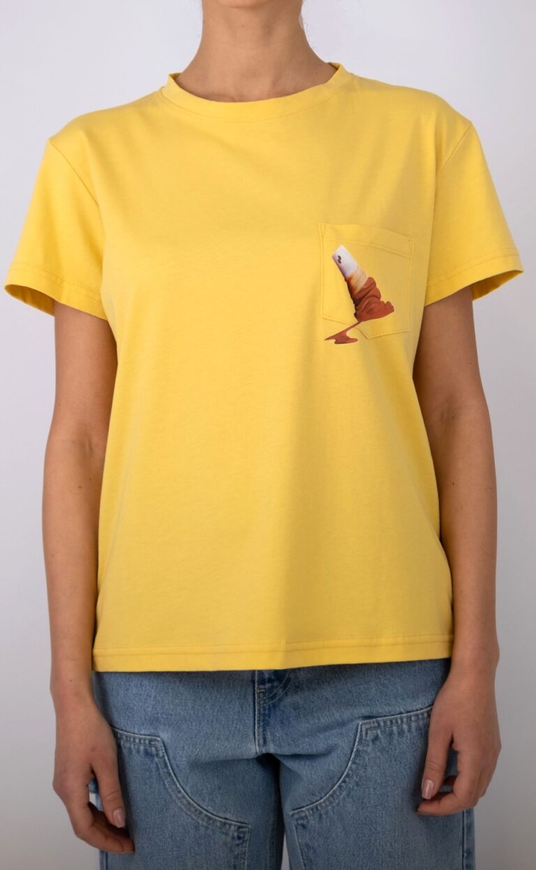 Salt & Pepper Ice-Cream T-Shirt Yellow