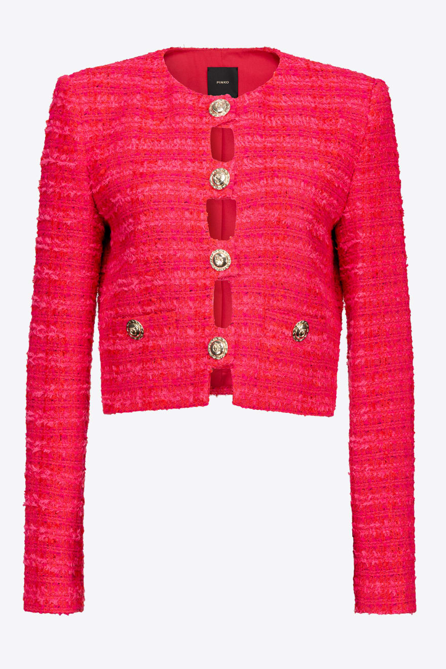 Pinko Short Patterned Tweed Jacket