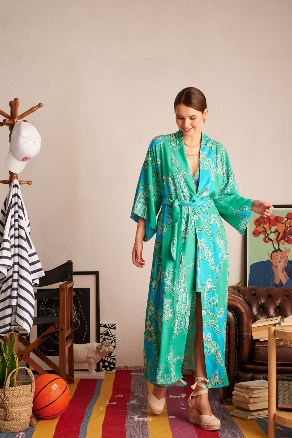Hemithea Yolena Dress-Kimono
