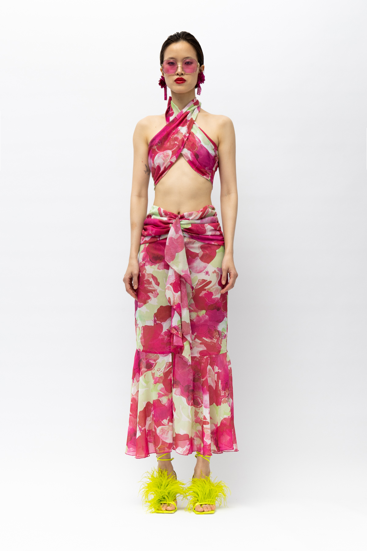 Mallory The Label Symi Pink Skirt