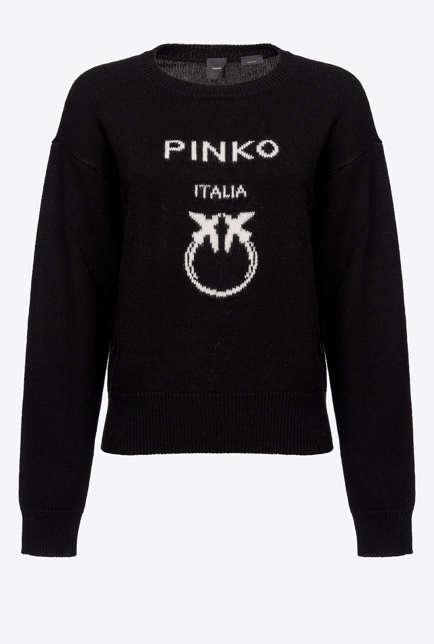 Pinko Love Birds Knit Sweatshirt