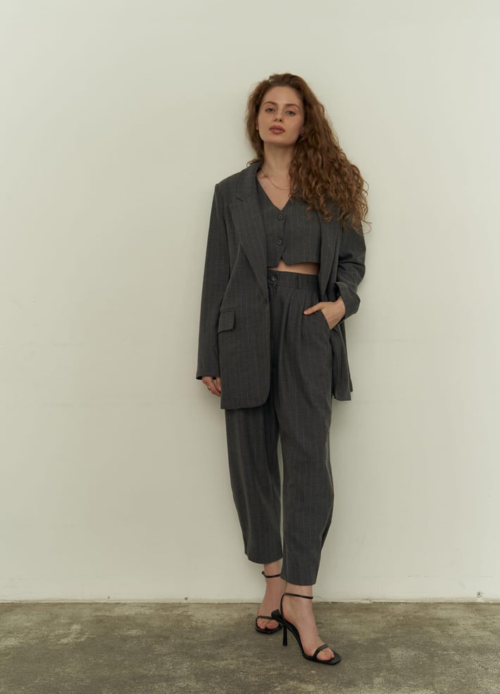 Polly Anthracite Three Pieces Suit