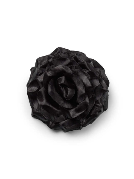 Kaleido Black Flower Brooch