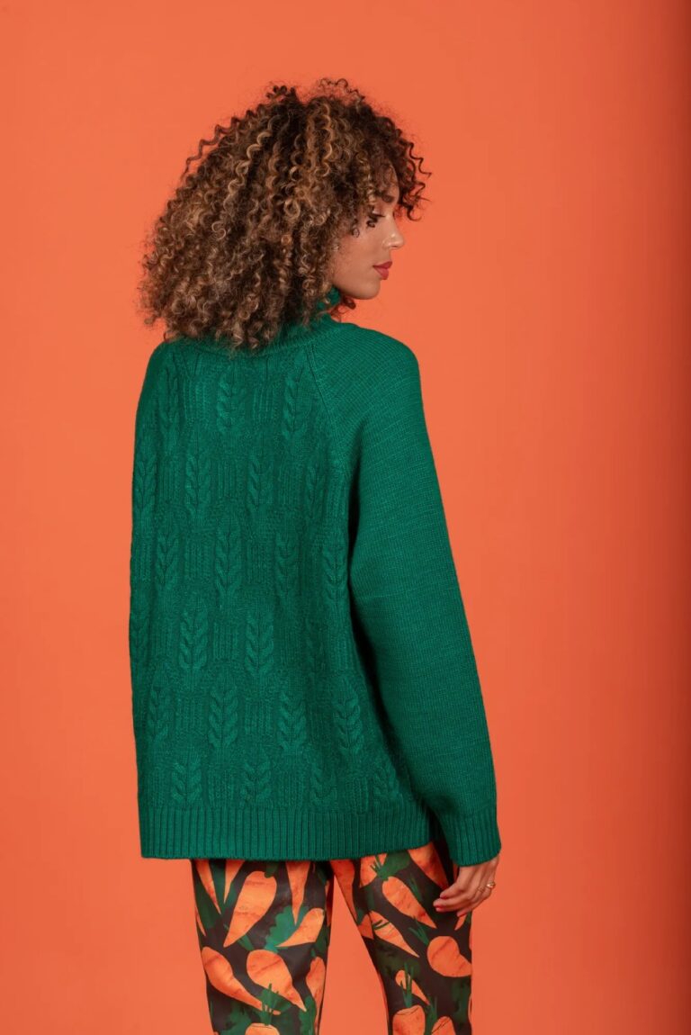 Chaton Idina Knit Sweater (Emerald)