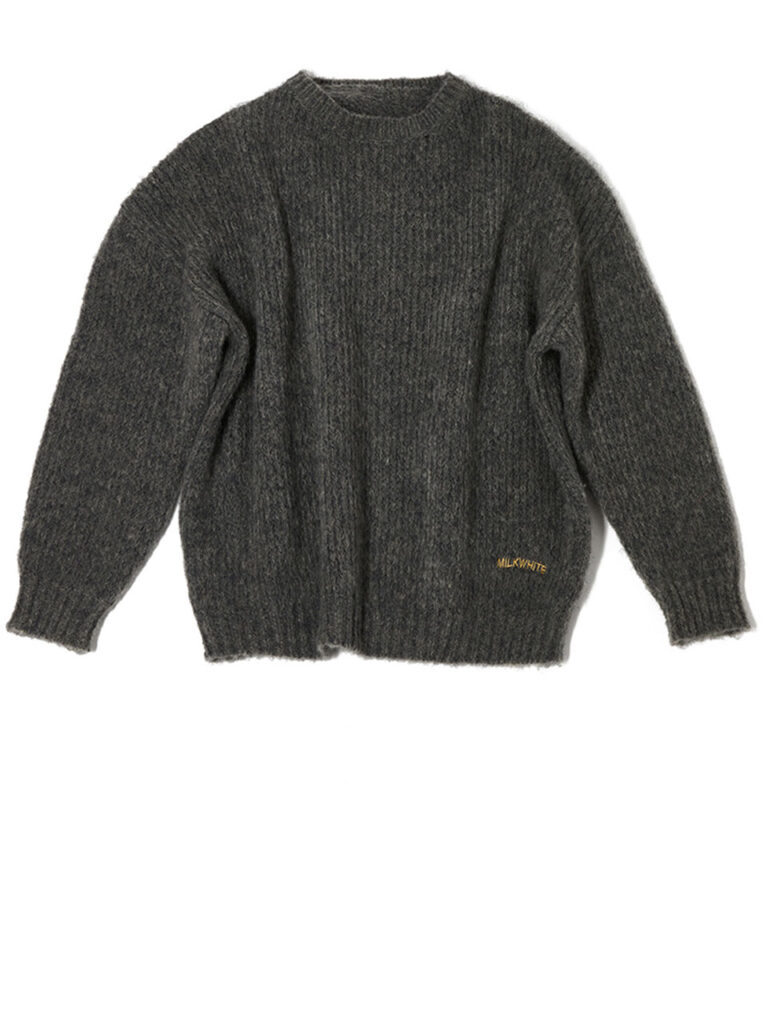 Milkwhite Knit Sweater Grey