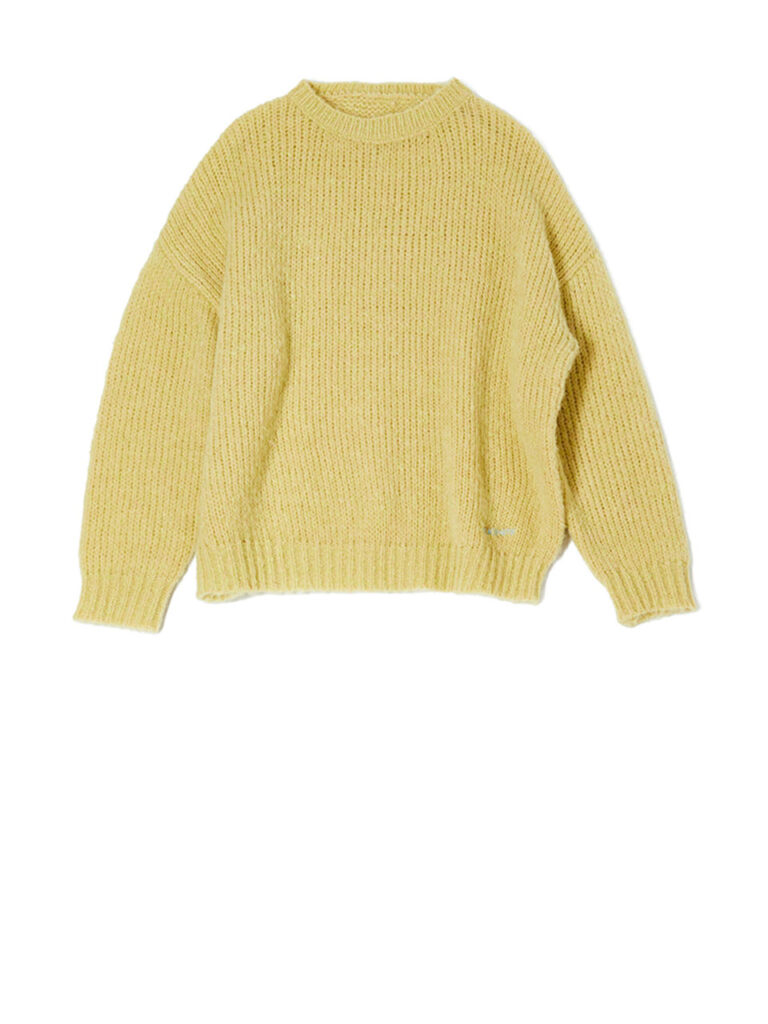 Milkwhite Knit Sweater Yellow