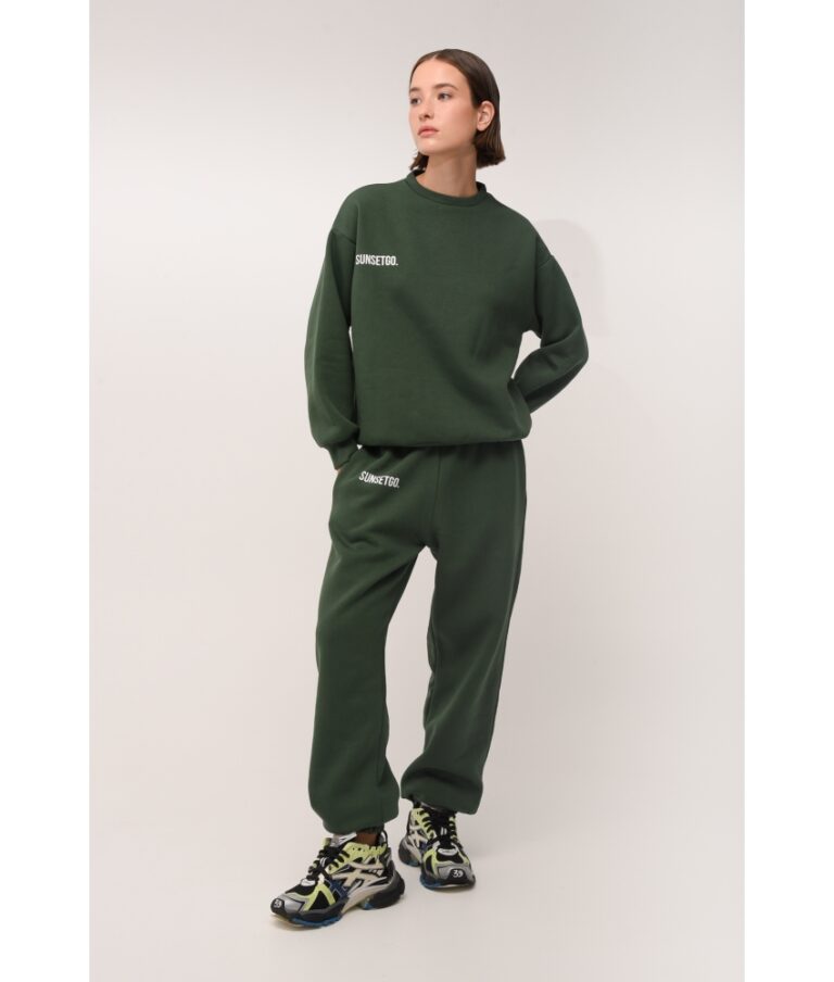 Sunset Go Hailey Sweatpants FOREST GREEN
