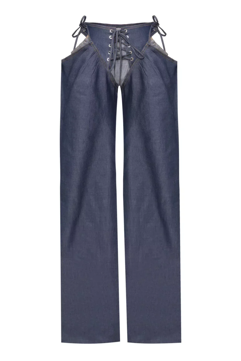 Moss Navy Blue Denim Pants