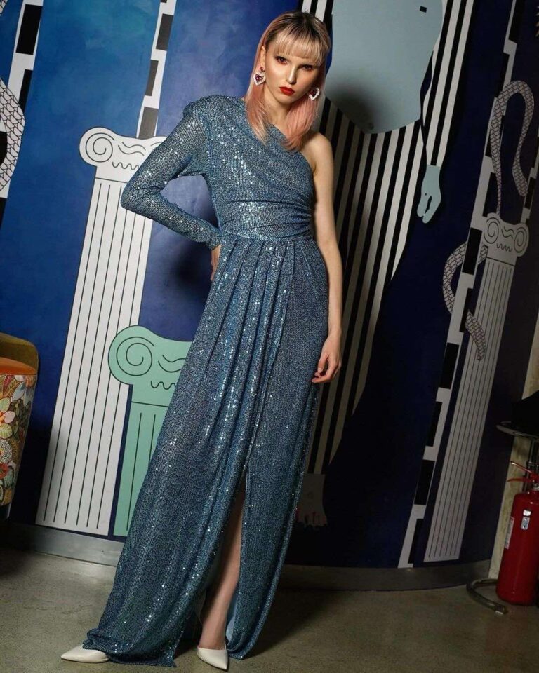 Nazezhda Lobellia Dress Light Blue