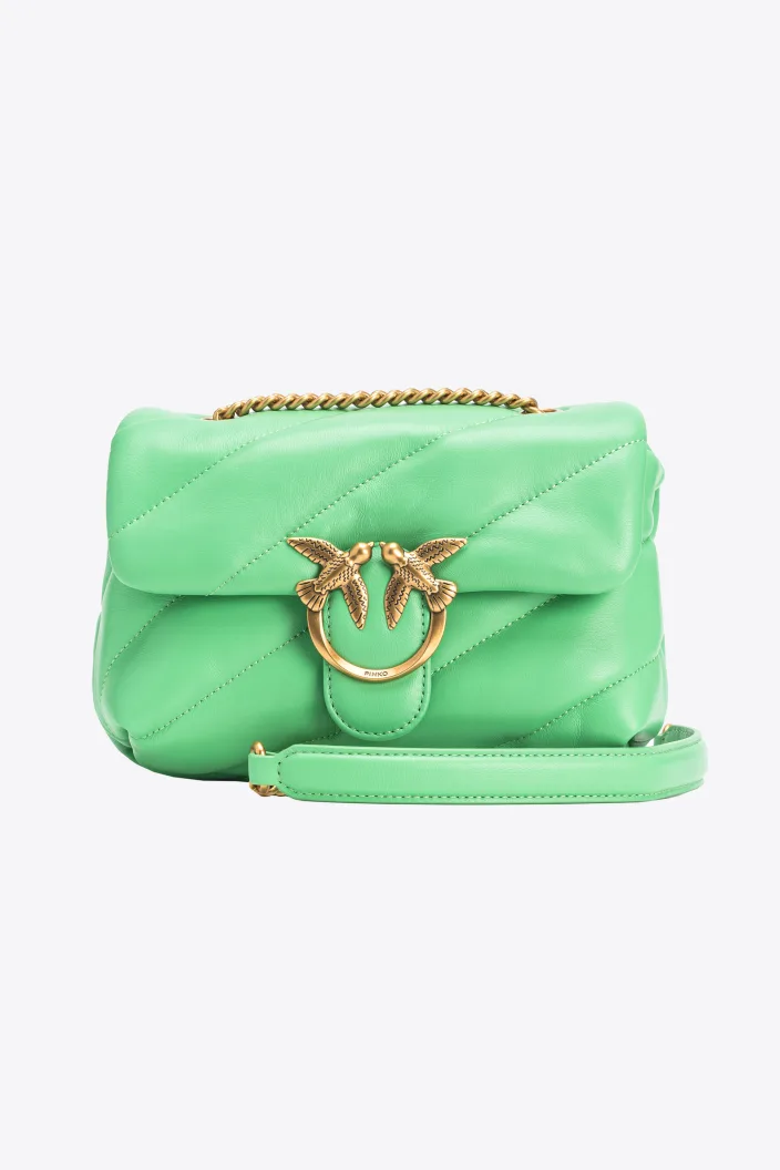 Pinko Mini Love Bag Puff Maxi Quilt green