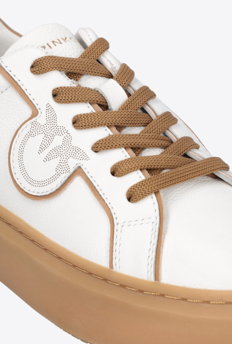 Pinko Leather Sneakers With Contrasting Details