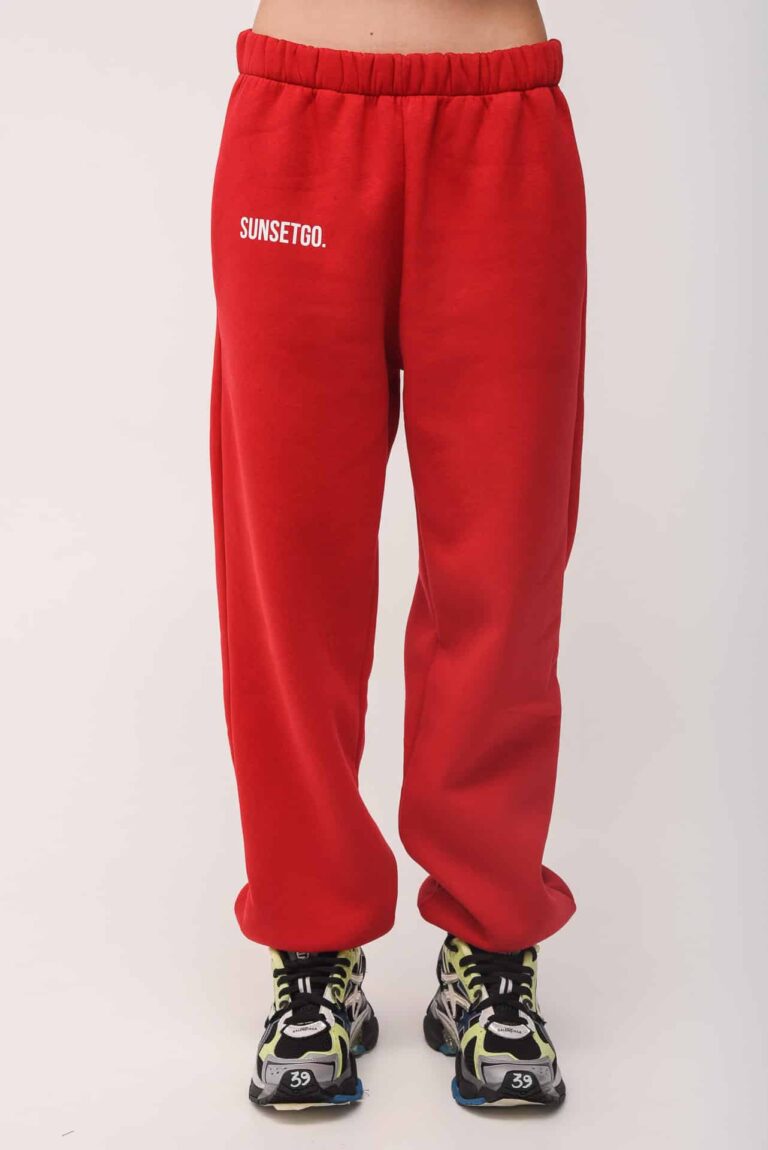 Sunset Go Hailey Sweatpants Red