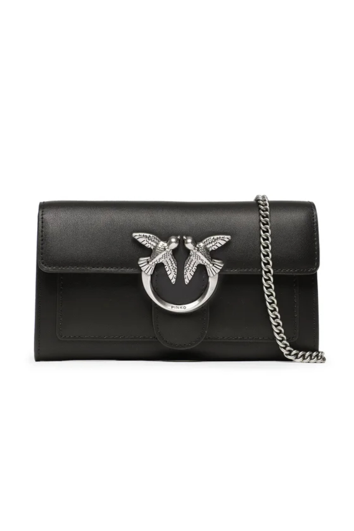 Pinko Love Bag One Wallet Simply black silver