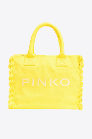 Pinko Beach Shopping Canvas Bag