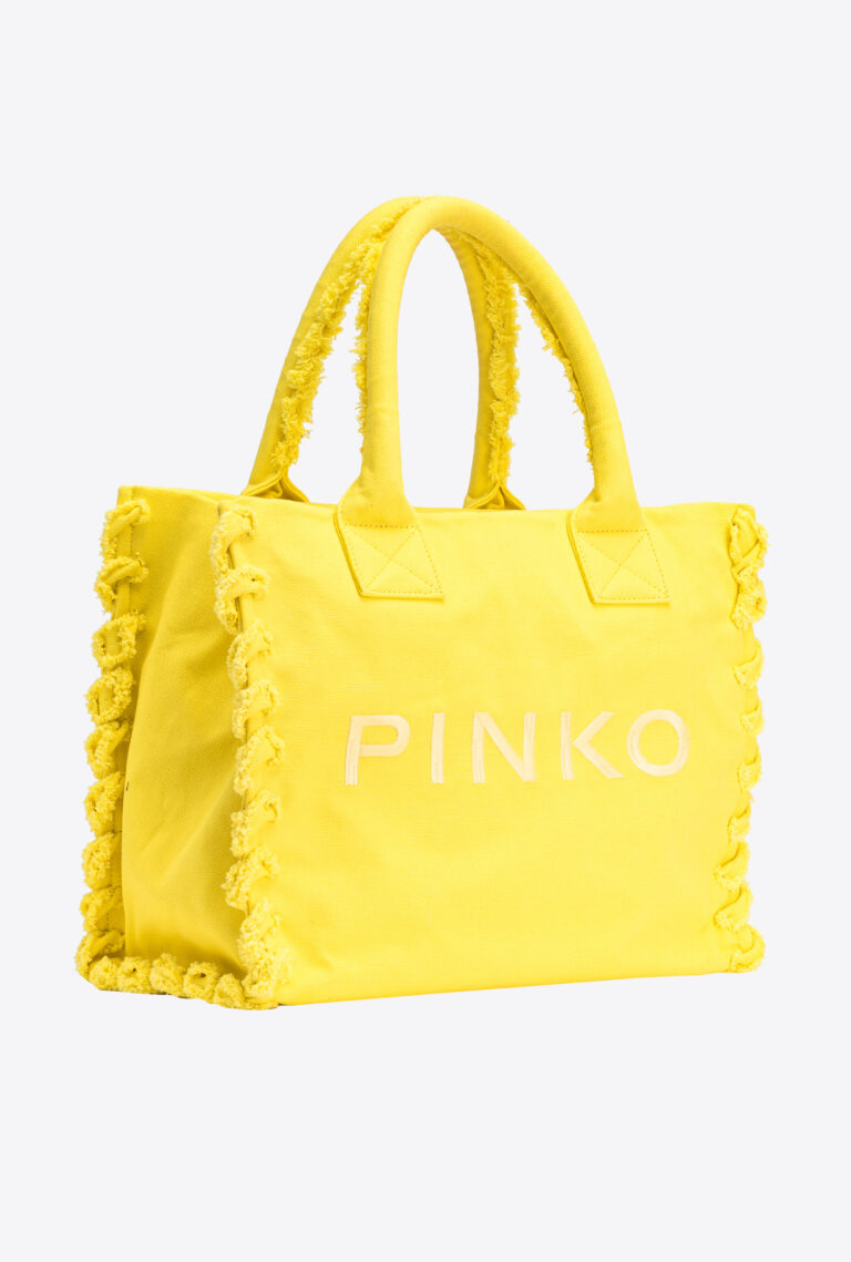 Pinko Beach Shopping Canvas Bag