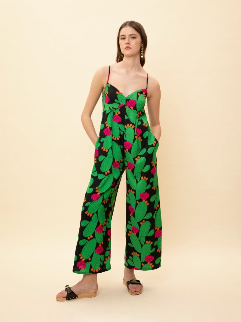 We Are Bustier Printed Jumpsuit Fragkosyka