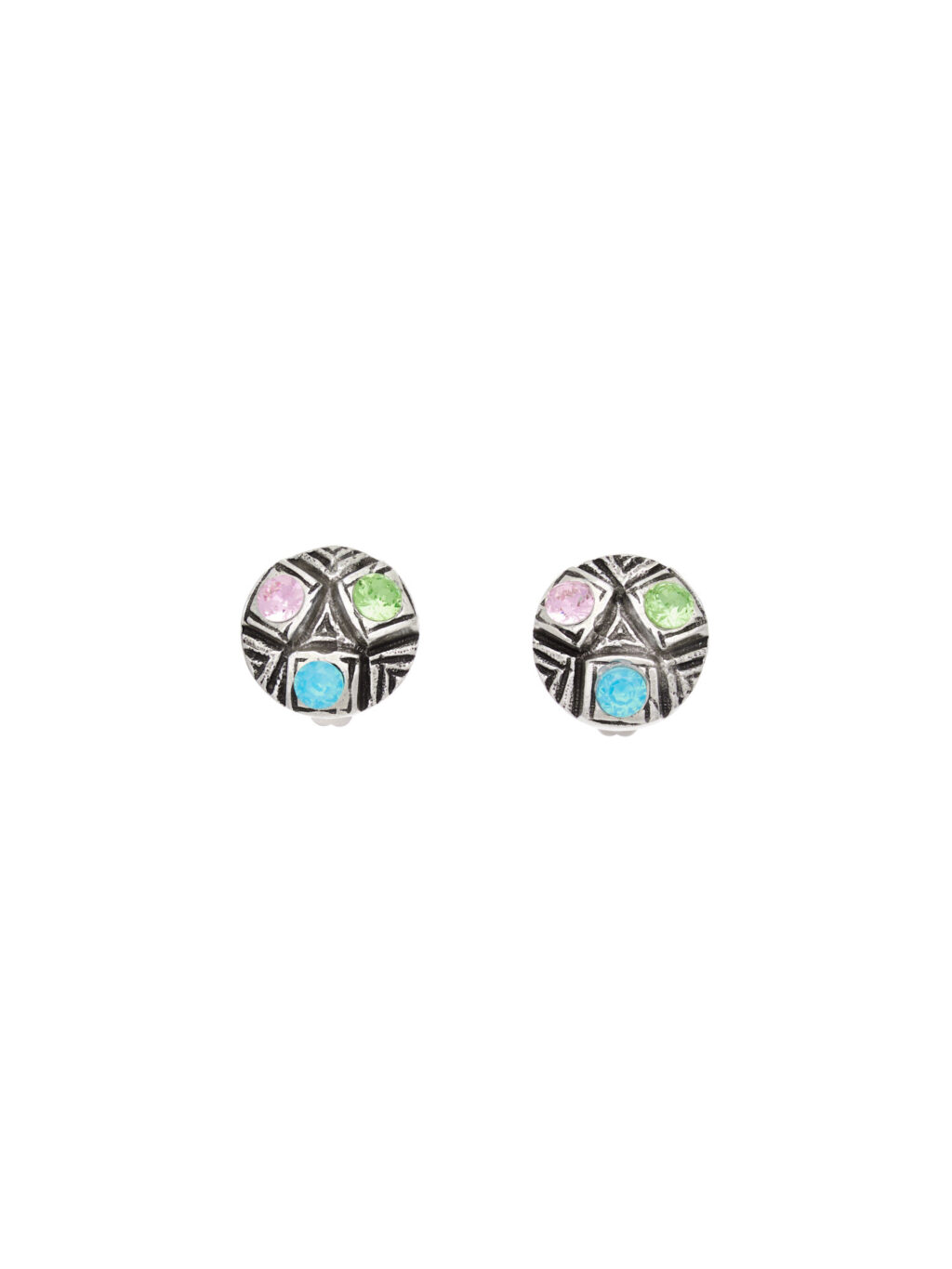 Kaleido Agneta Clips Silver Multi