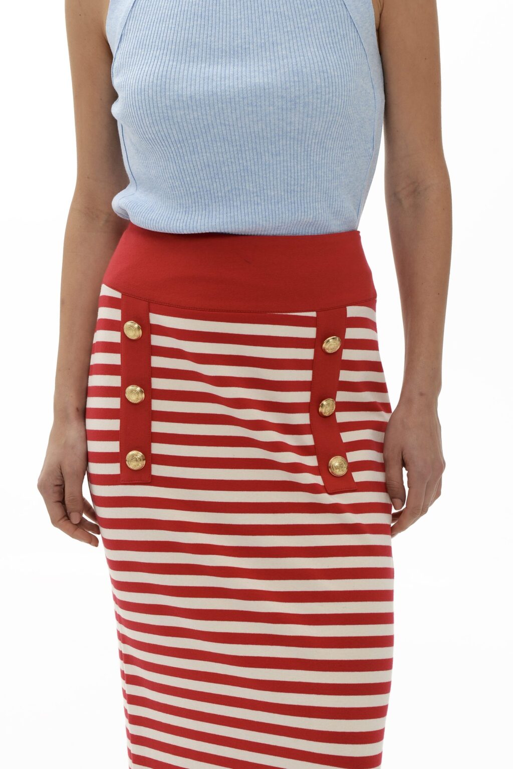 Mamoush Elisavet striped sweatshirt skirt