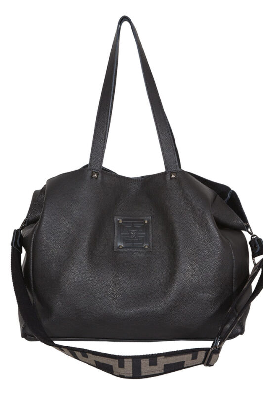 Ames Asti Leather Pouro Black