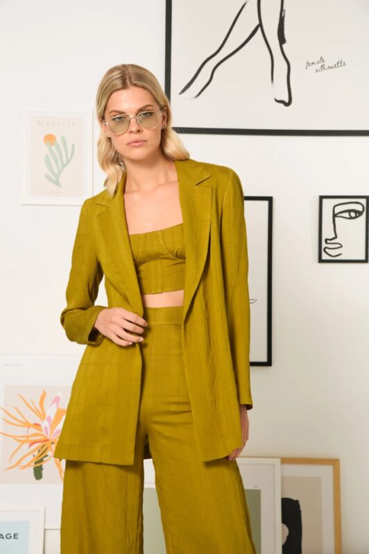 Arpyes Cubism Blazer Olive