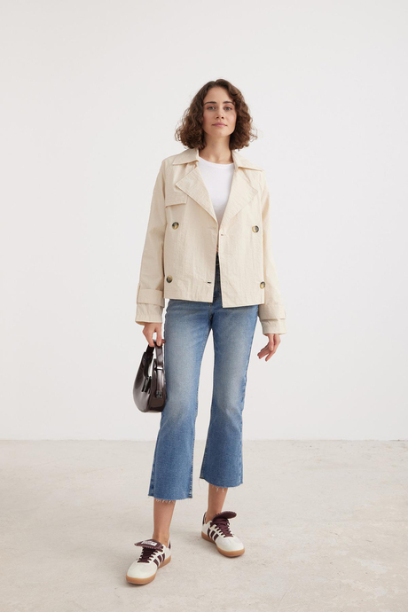 Babymilk Agathe Cropped Trench Coat