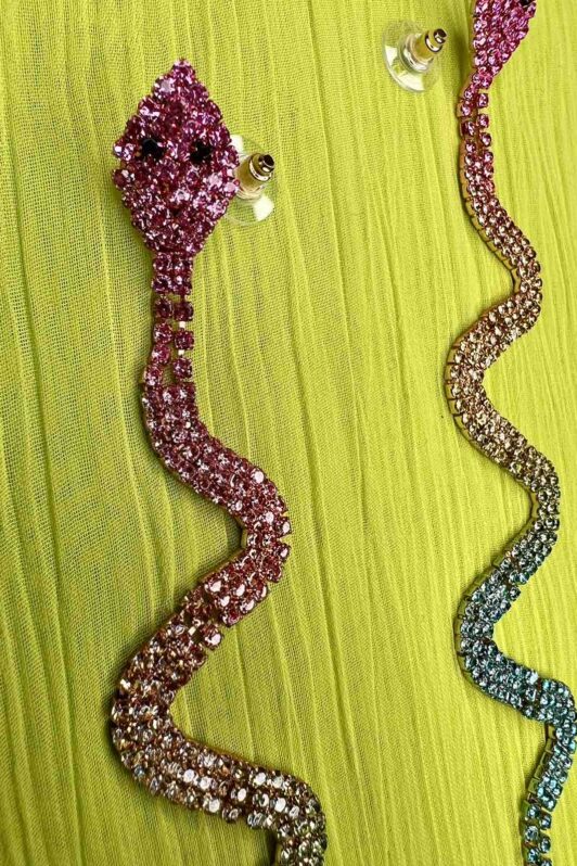 Babymilk Alondra Snake Earrings Dark