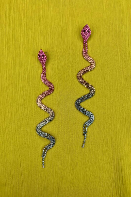 Babymilk Alondra Snake Earrings Dark