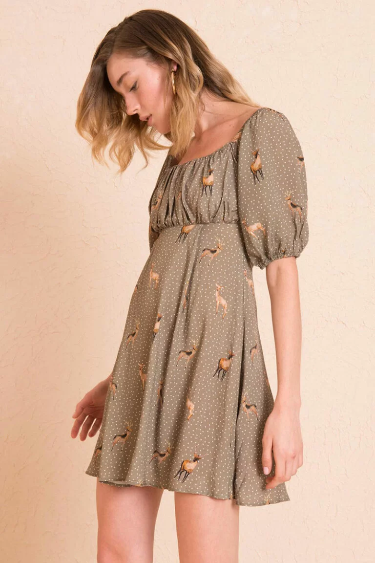 Babymilk Deer Mini Dress