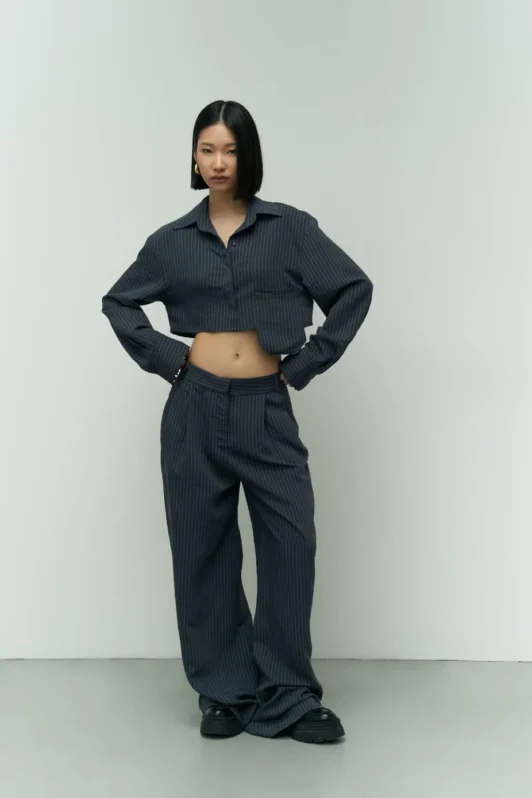 Babymilk Valenta Smoke Cropped Shirt & Pants