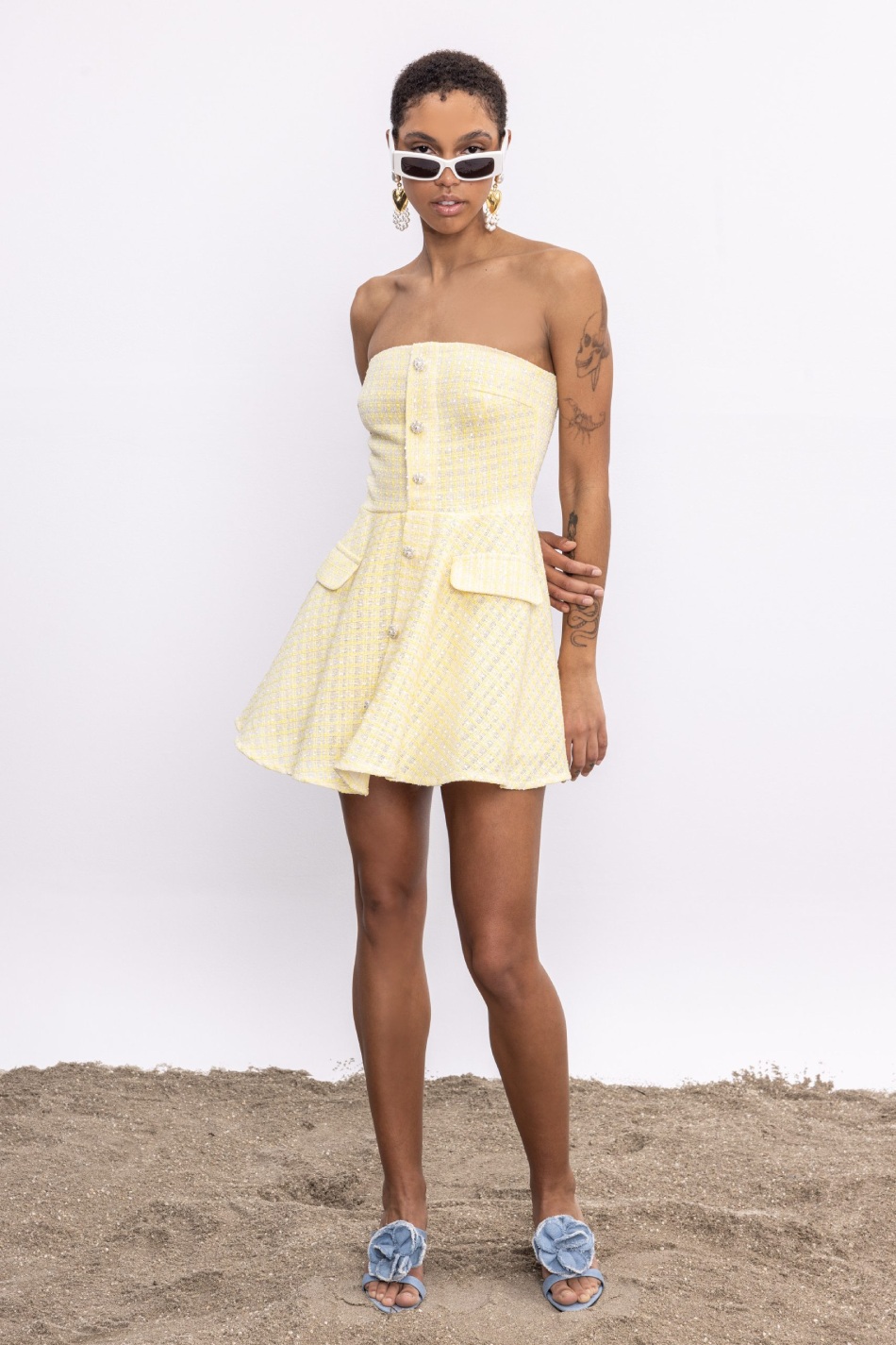 Be A Bee Deniz Tweed Dress