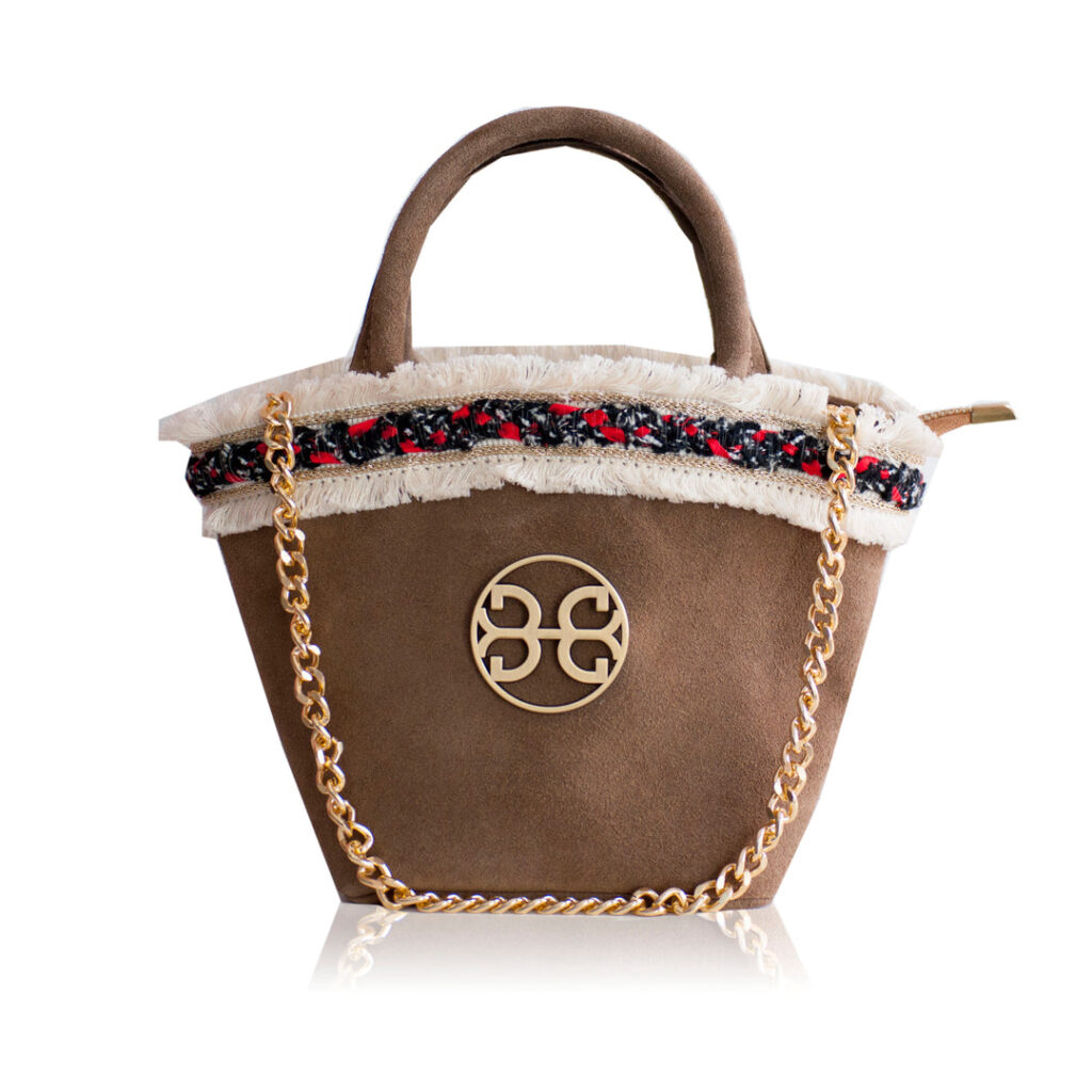 Bonendis Zembili Suede Handbag - Mocca