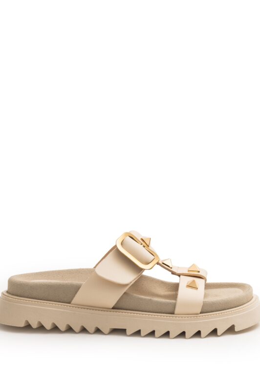 Butter Ivory Leather Sandals