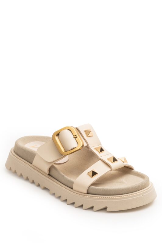 Butter Ivory Leather Sandals