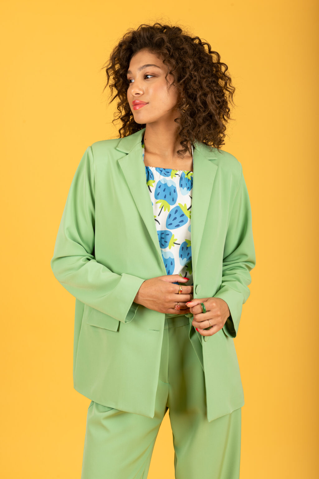 Chaton Alfred Oversized Blazer aloe