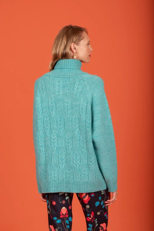 Chaton Idina Knit Sweater (Light Green)