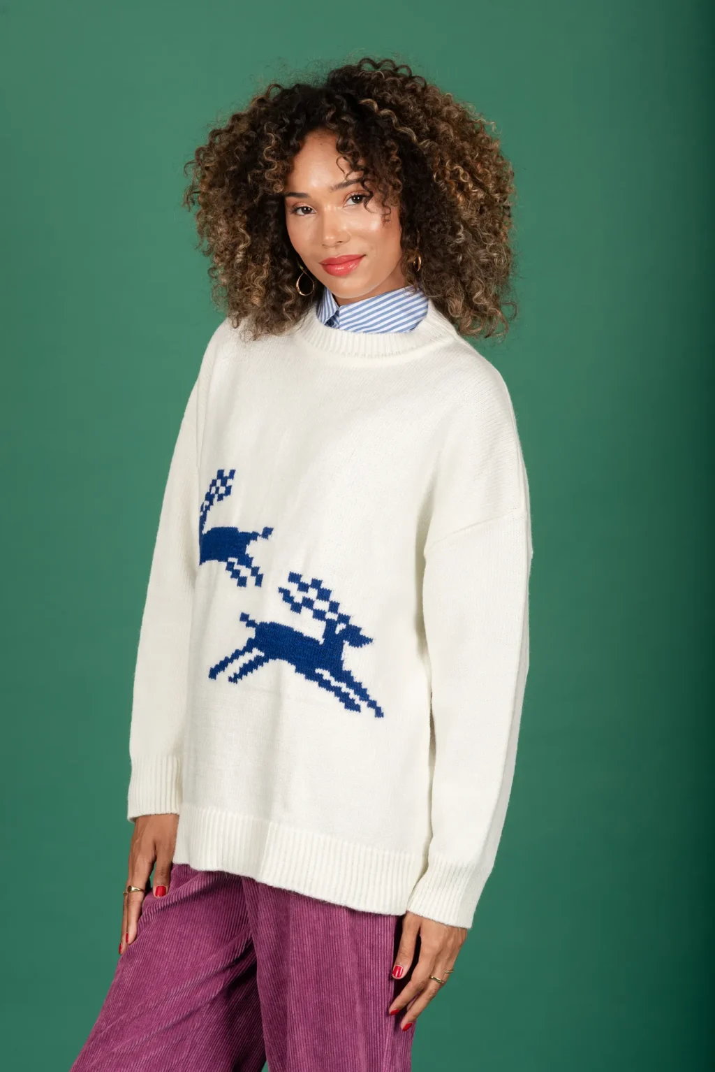 Chaton Kristoff Knit Sweater ecru