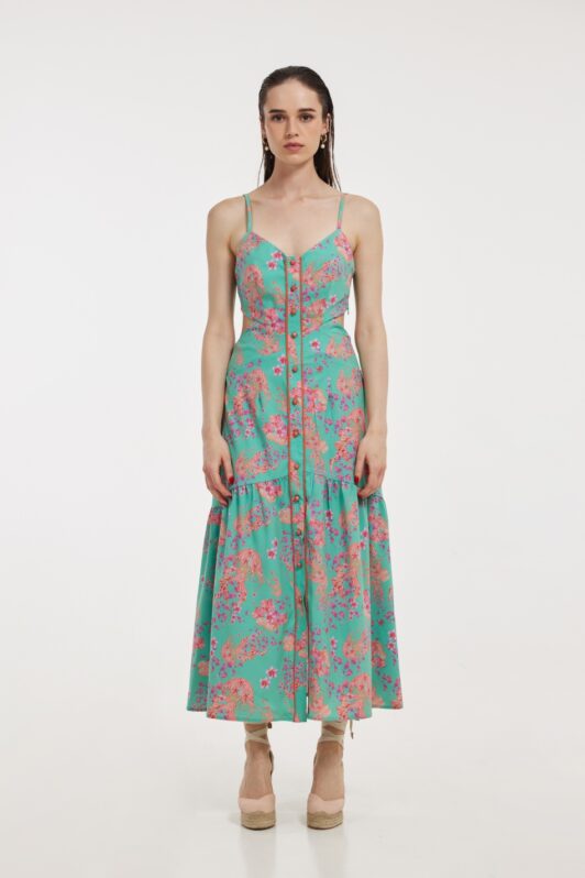 Hemithea Edeline Dress Green