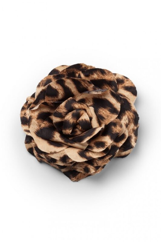 Kaleido Animal Print Flower Brooch