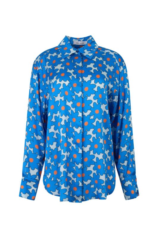 Love + Alicia Eris Oversized Printed Shirt