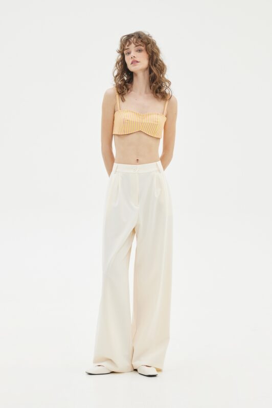 Love + Alicia Lesia Straight-Leg Pants