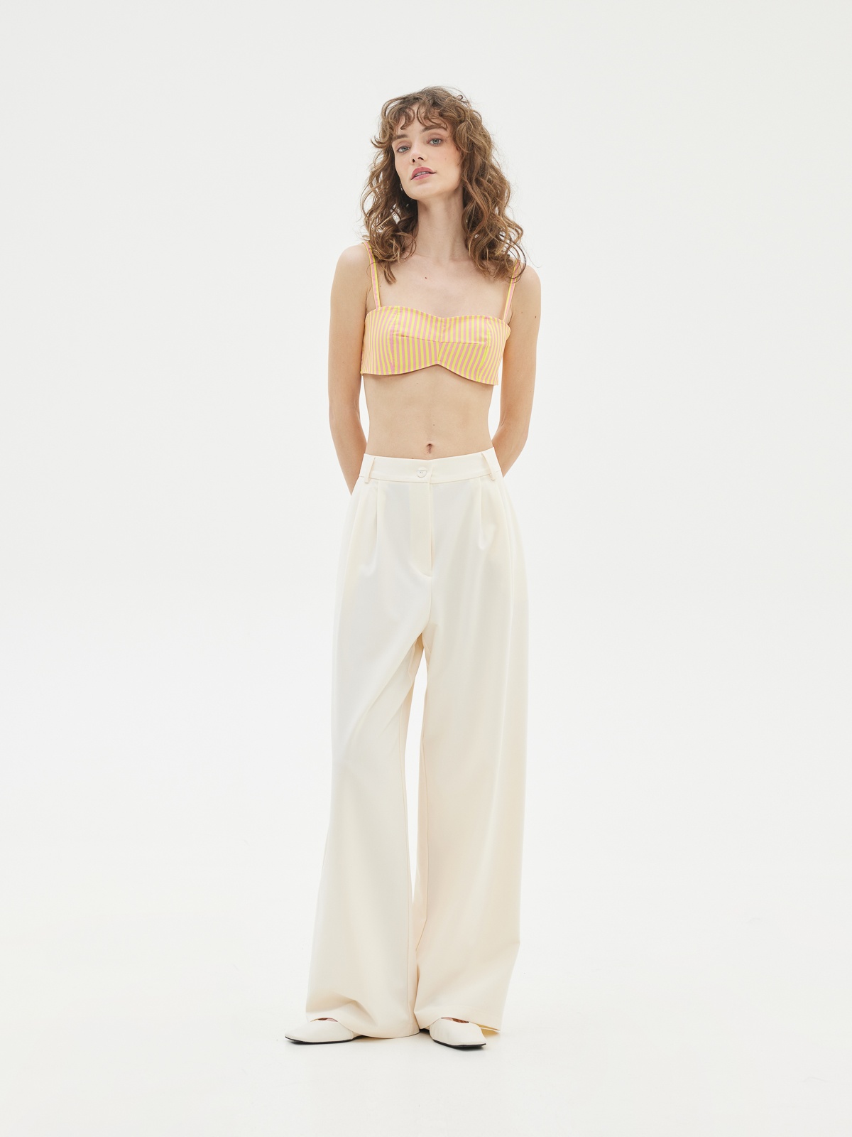 Love + Alicia Lesia Straight-Leg Pants