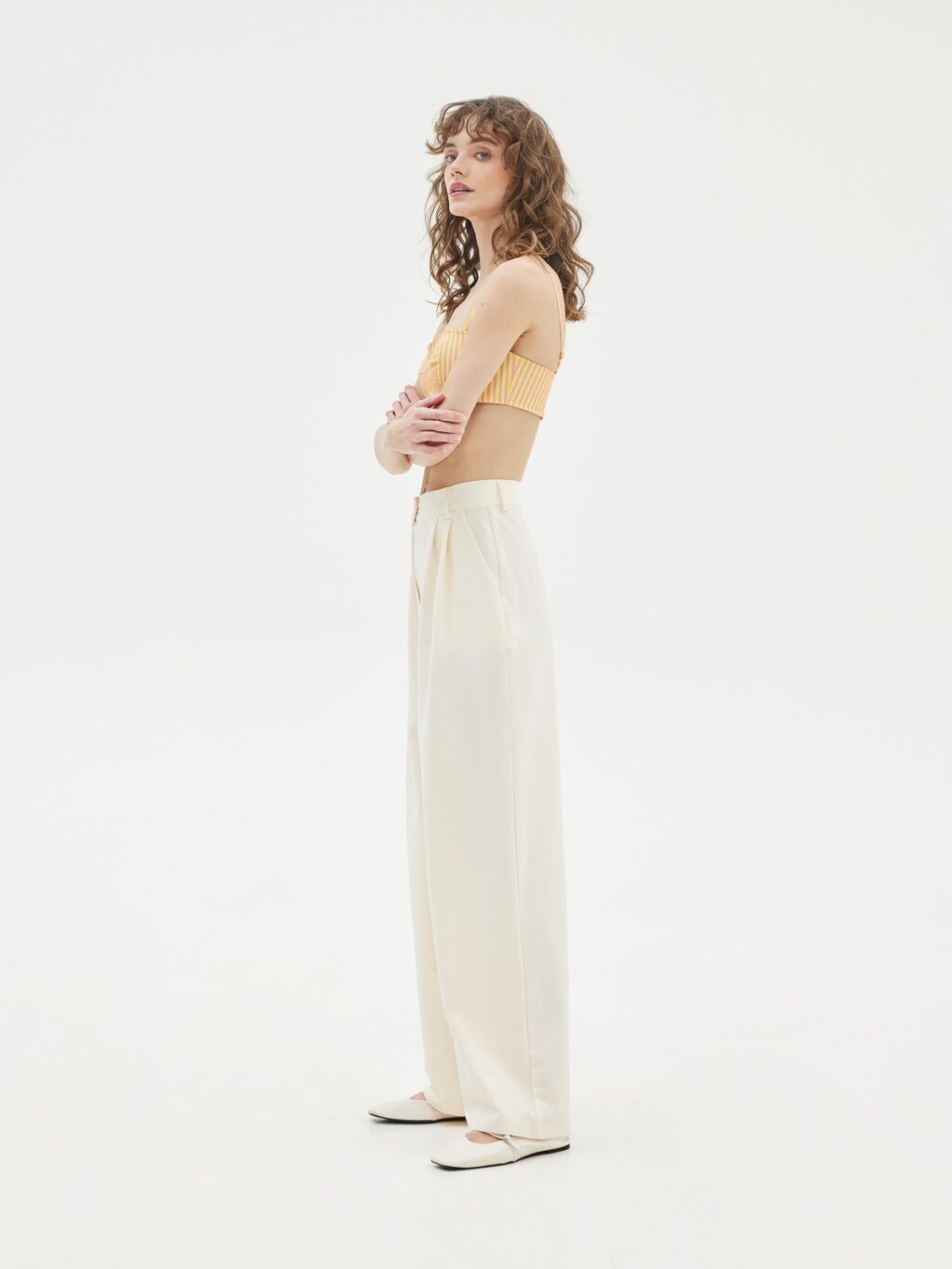 Love + Alicia Lesia Straight-Leg Pants